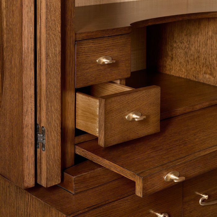 Uttermost Tiger Eye Tall Cabinet