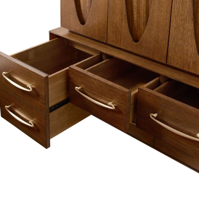 Uttermost Tiger Eye Tall Cabinet