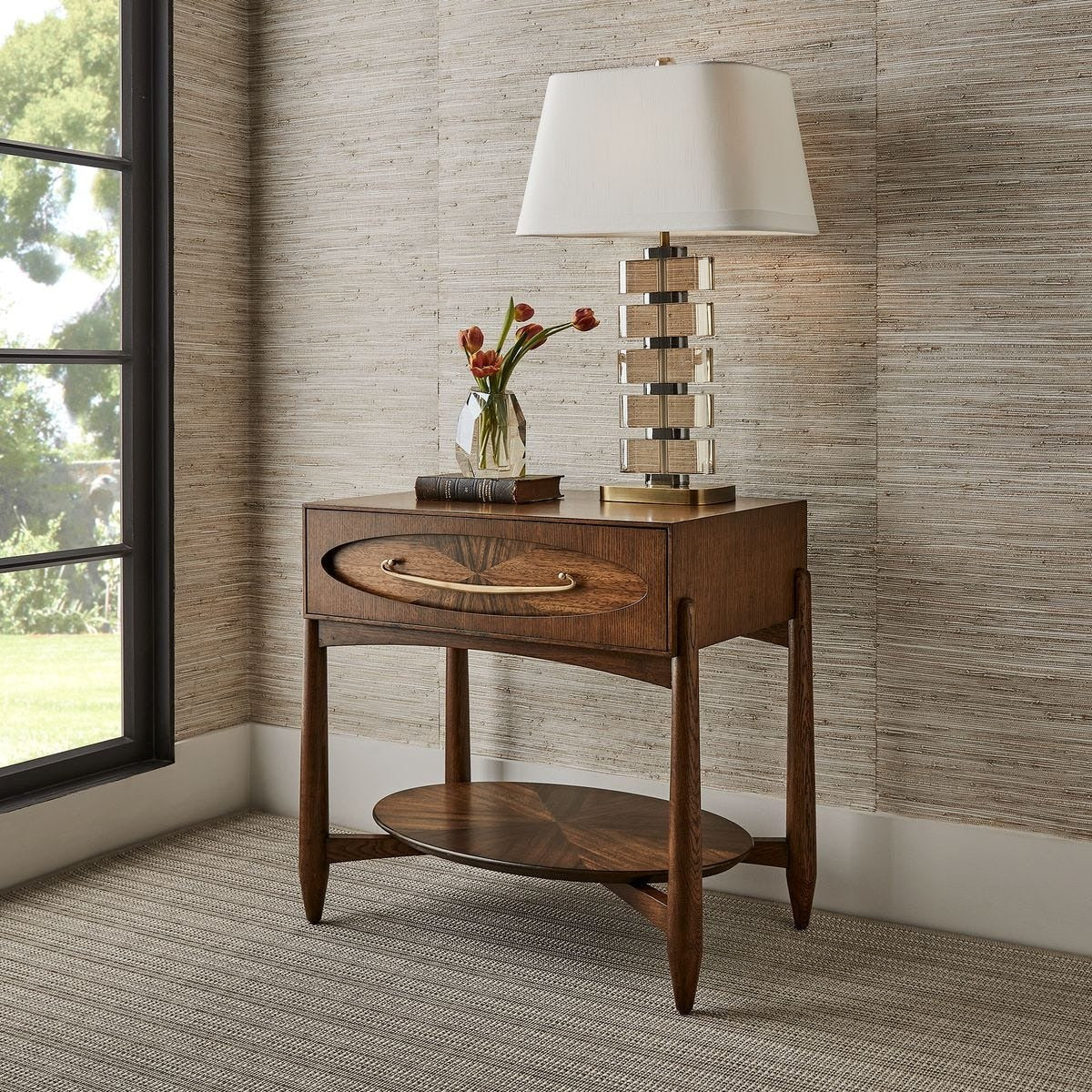 Uttermost Tiger Eye Side Table