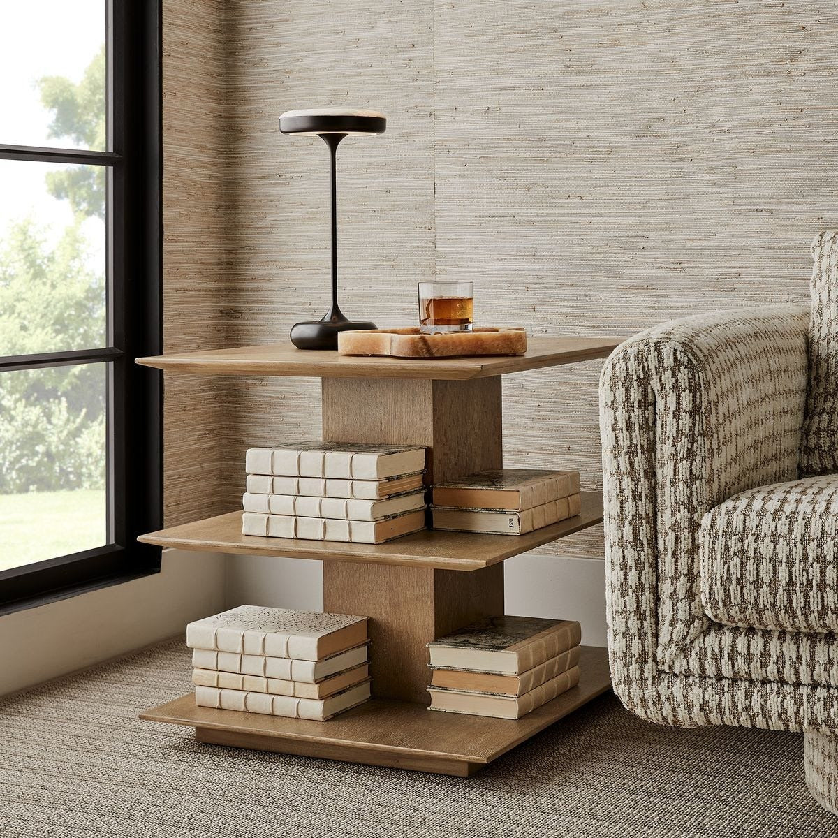 Uttermost Stash It Side Table - Blonde