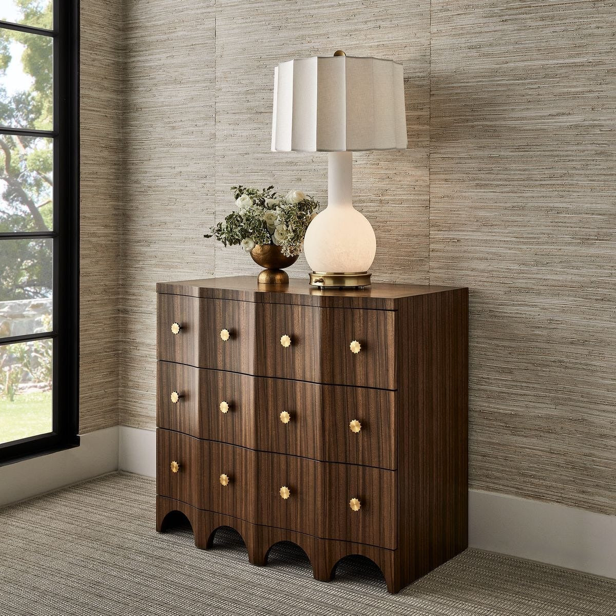 Uttermost Grand Flute 3 Drawer Chest