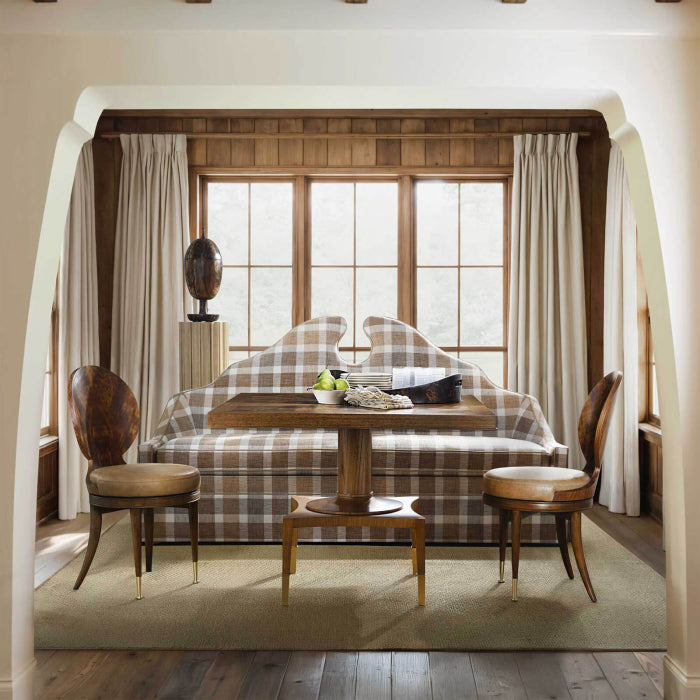 Uttermost Put You On A Pedestal Game Table in Golden Brown