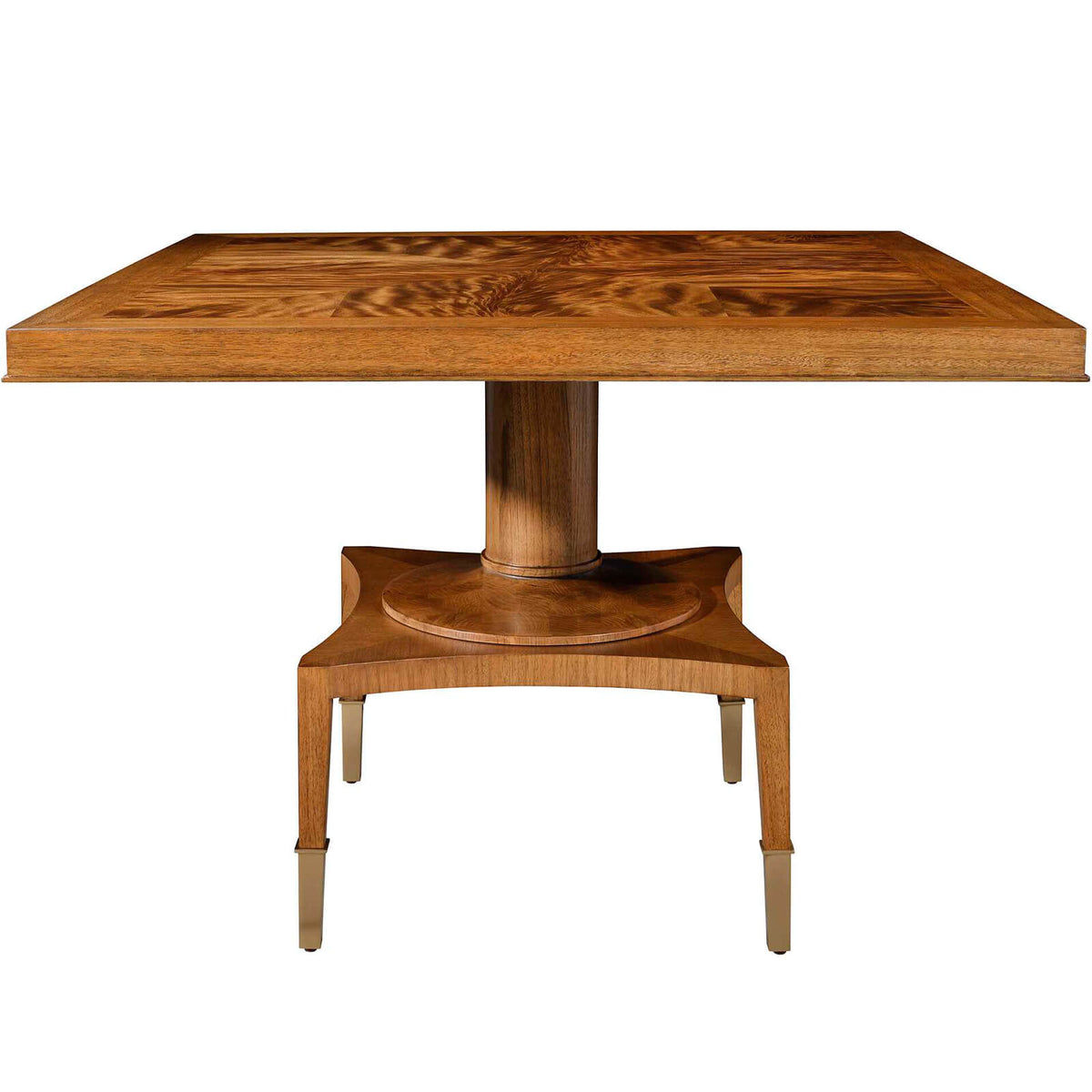 Put You On A Pedestal Game Table in Golden Brown