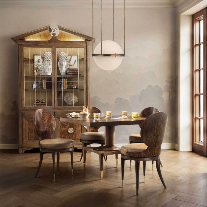 Uttermost Put You On A Pedestal Game Table in Golden Brown