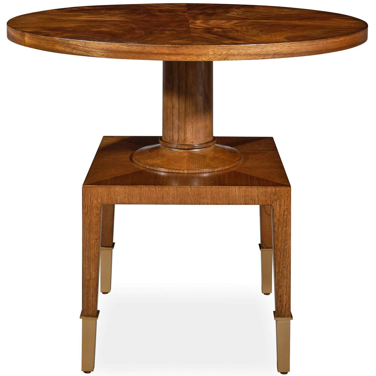 Put You On A Pedestal Side Table in Golden Brown