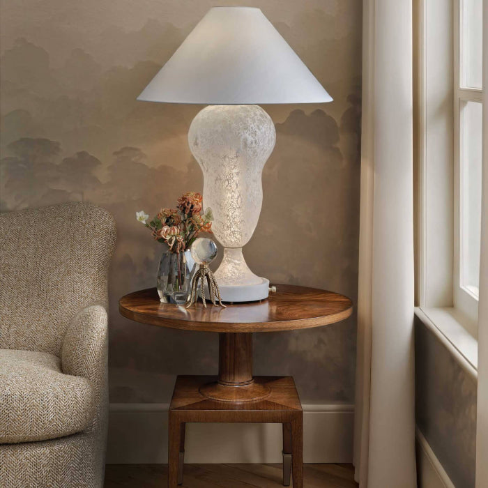 Uttermost Put You On A Pedestal Side Table in Golden Brown