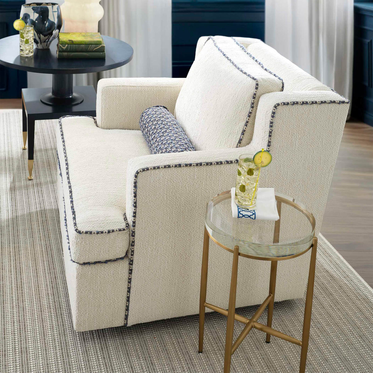 Uttermost Crystal Clear Round Accent Table