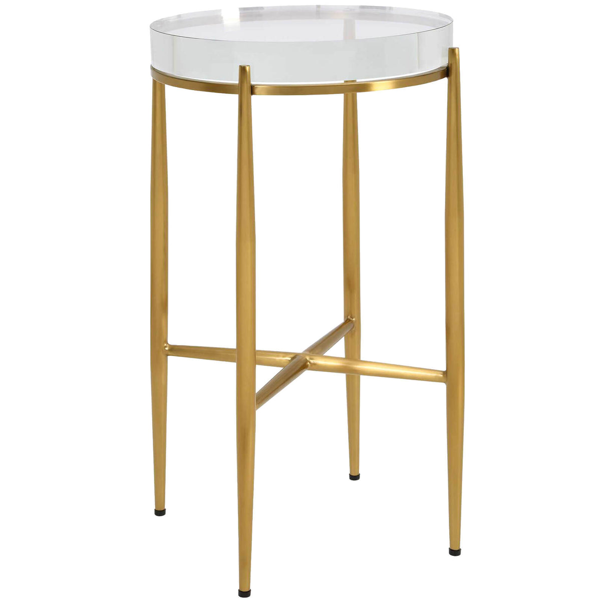 Uttermost Crystal Clear Round Accent Table