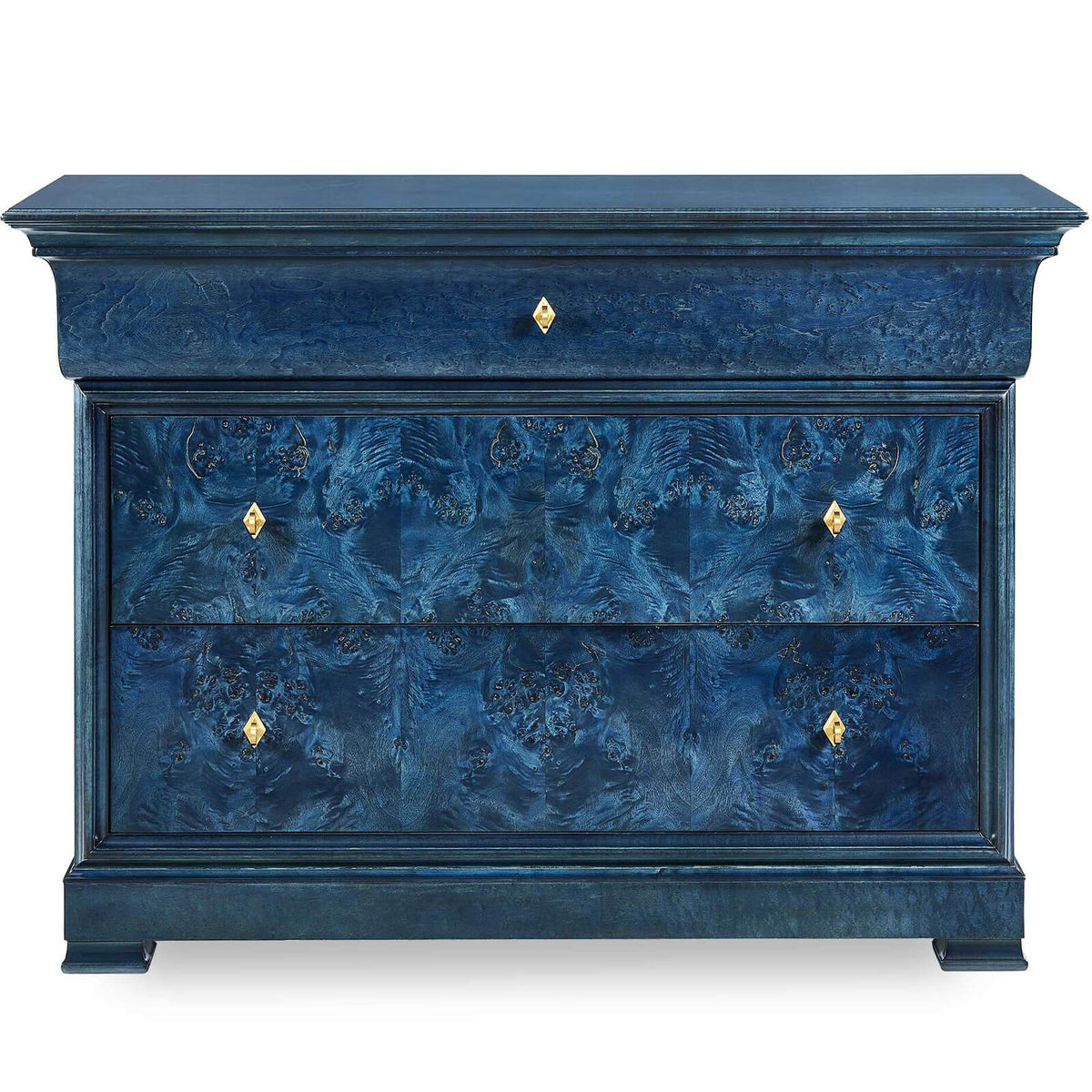 Louis Philippe Chest of Drawers in True Blue