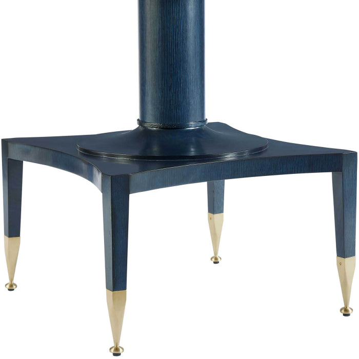 Uttermost Put You On A Pedestal Game Table in True Blue