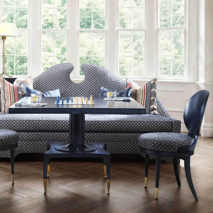 Uttermost Put You On A Pedestal Game Table in True Blue