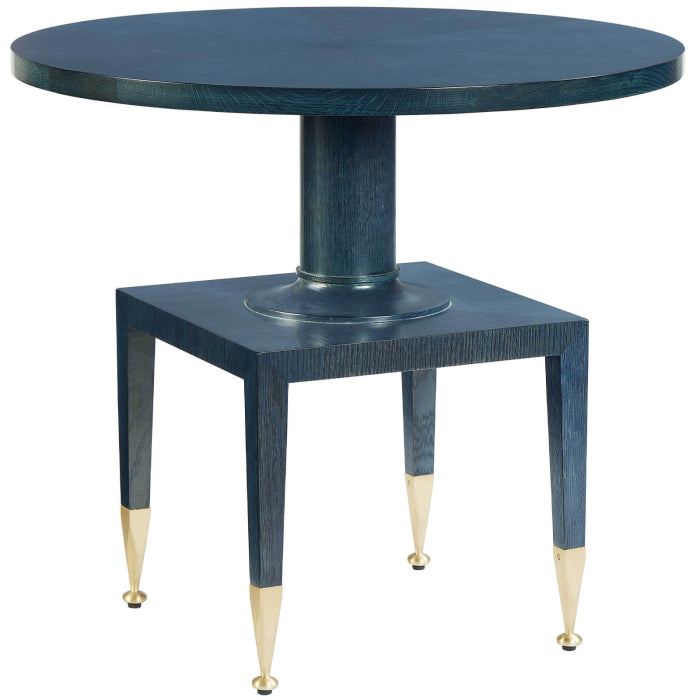 Uttermost Put You On A Pedestal Side Table in True Blue