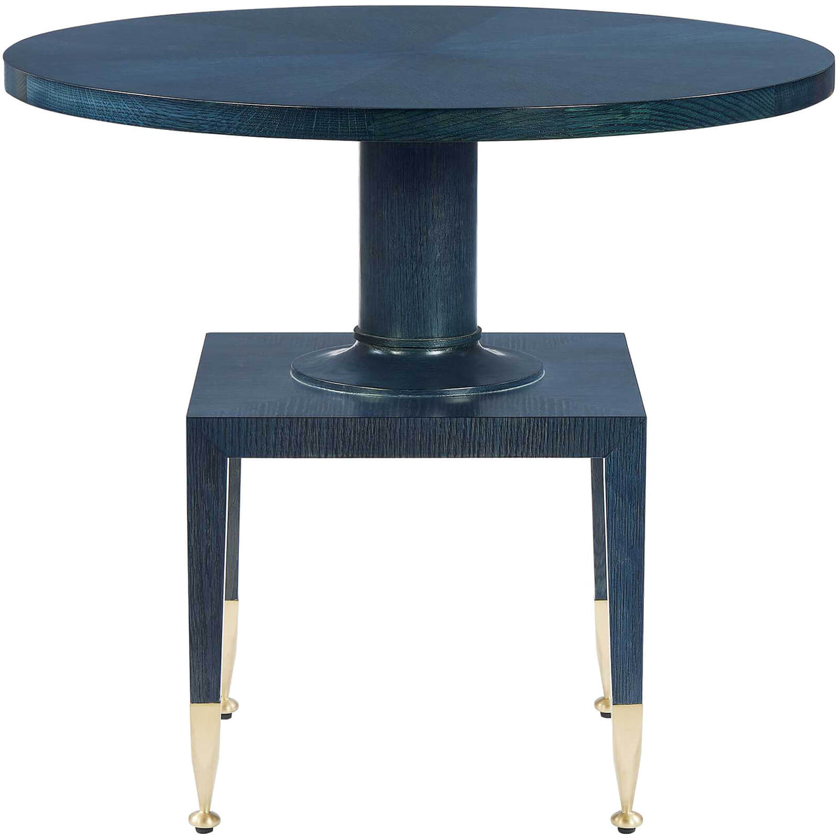Put You On A Pedestal Side Table in True Blue