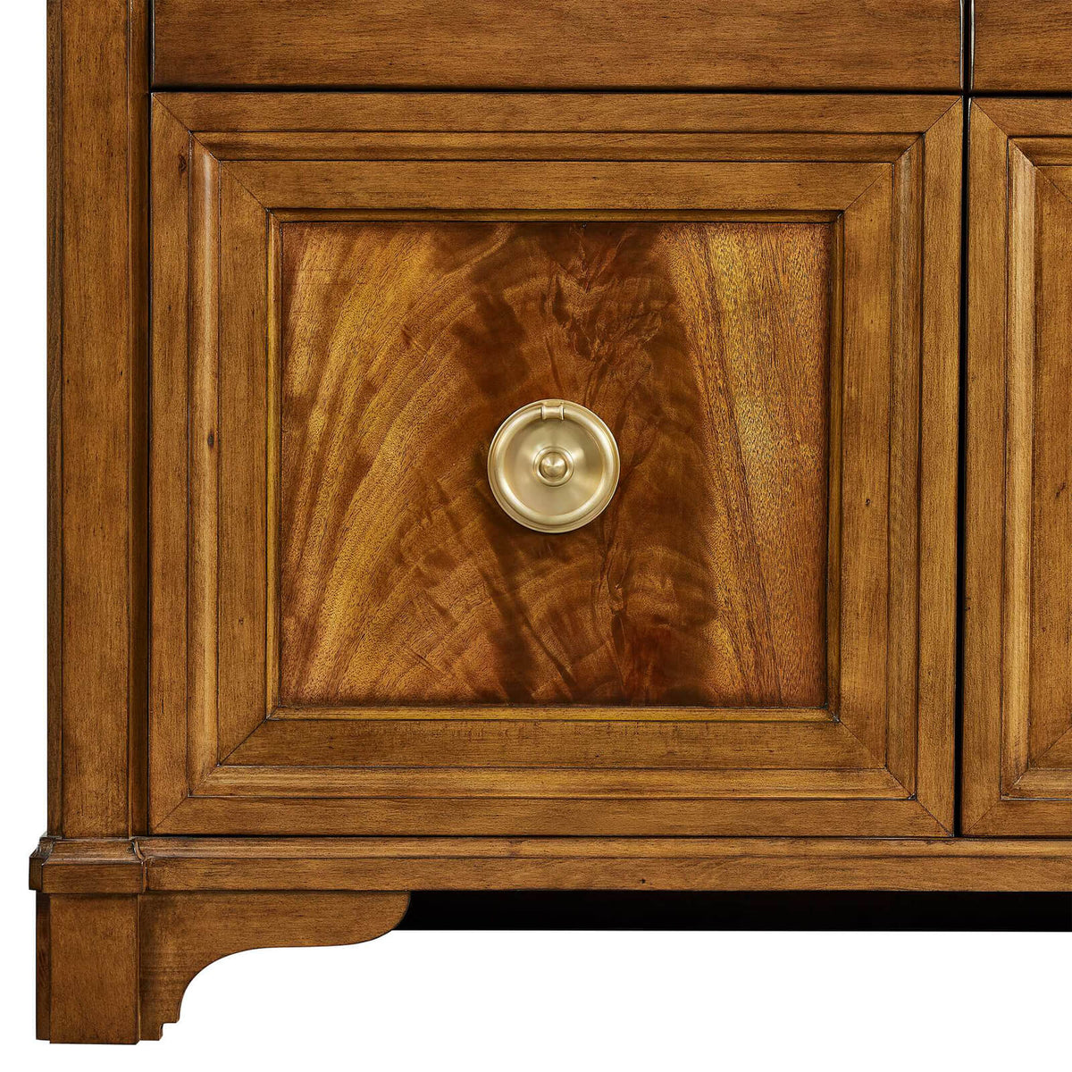 Uttermost Pediment Tall Cabinet in Golden