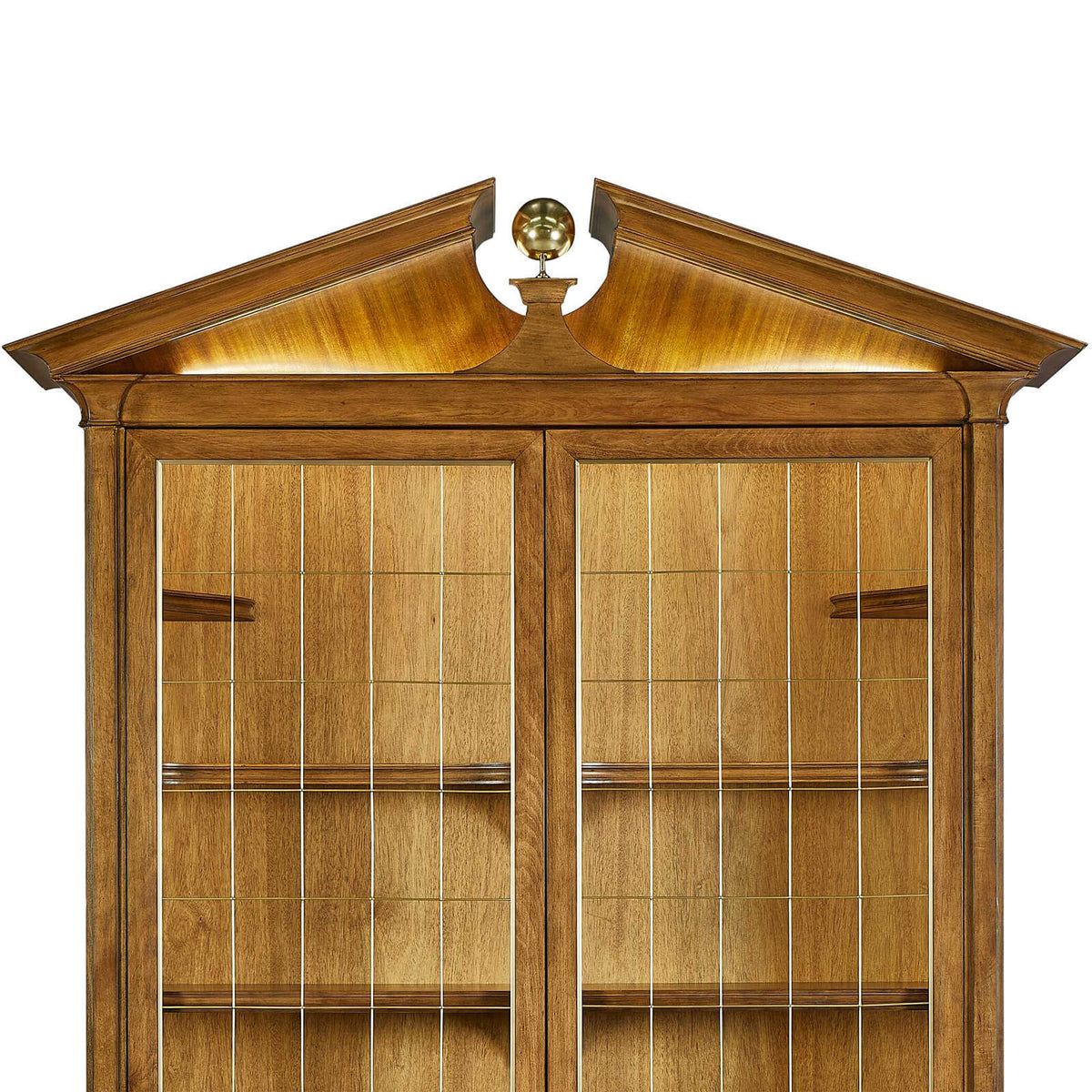 Uttermost Pediment Tall Cabinet in Golden