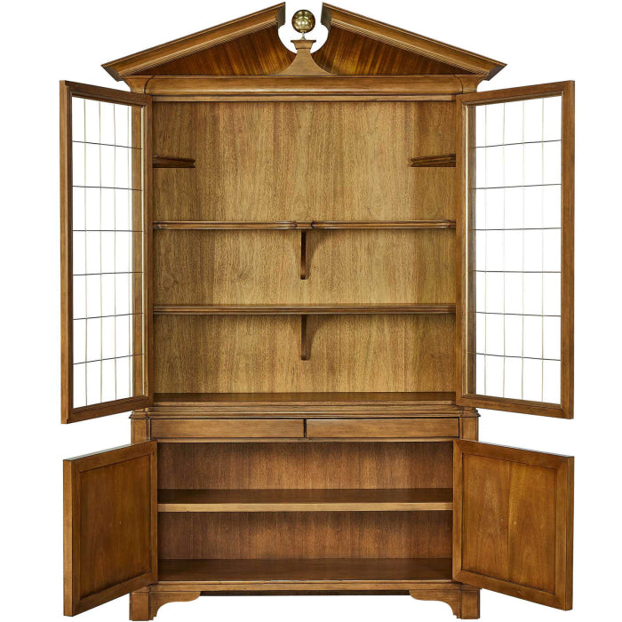 Uttermost Pediment Tall Cabinet in Golden
