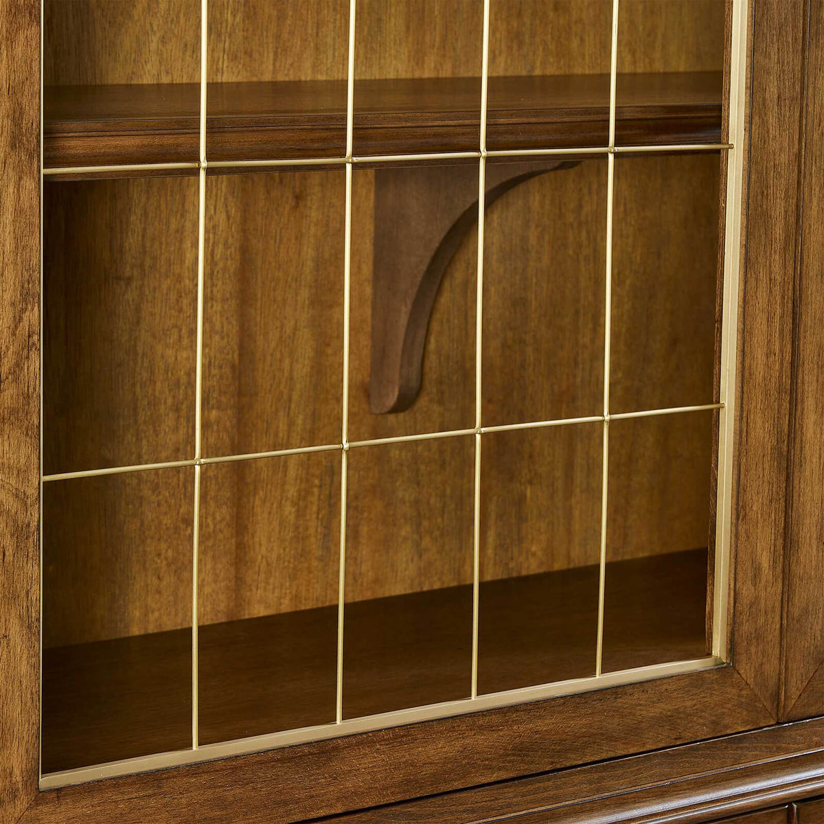 Uttermost Pediment Tall Cabinet in Golden