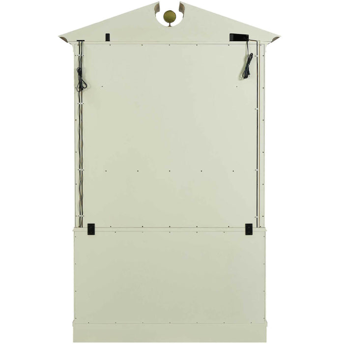 Uttermost Pediment Tall Cabinet in Scrubbed Light Oak