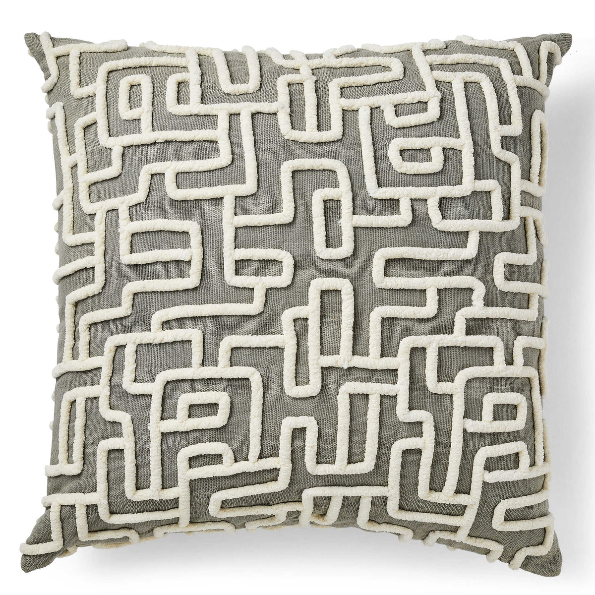 Labyrinth Cushion - Gray