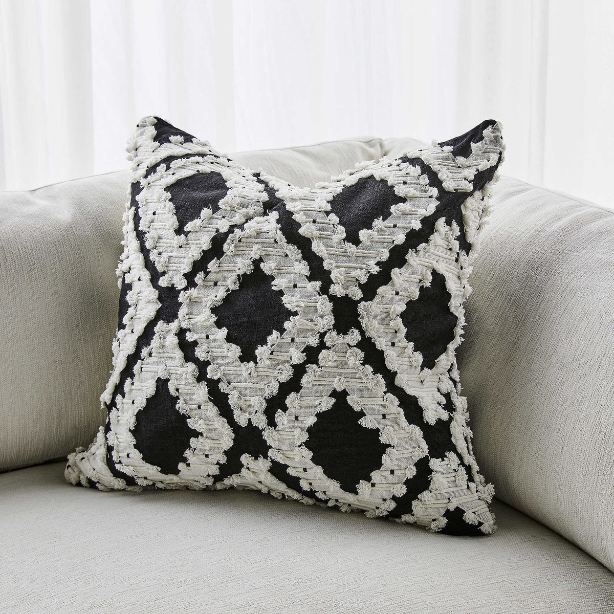 Uttermost Fringe Element Cushion - Day and Night