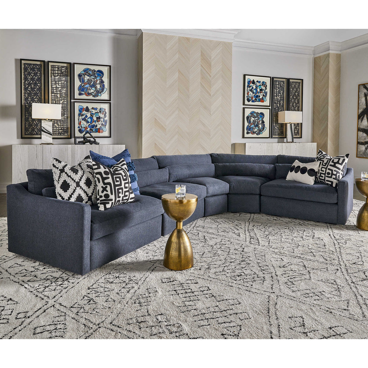 Uttermost Fringe Element Cushion - Day and Night
