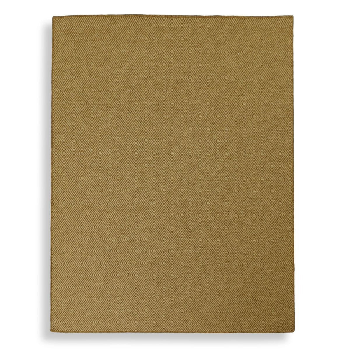 Maize Diamond Rug in Burnt Umber - 335 x 427cm