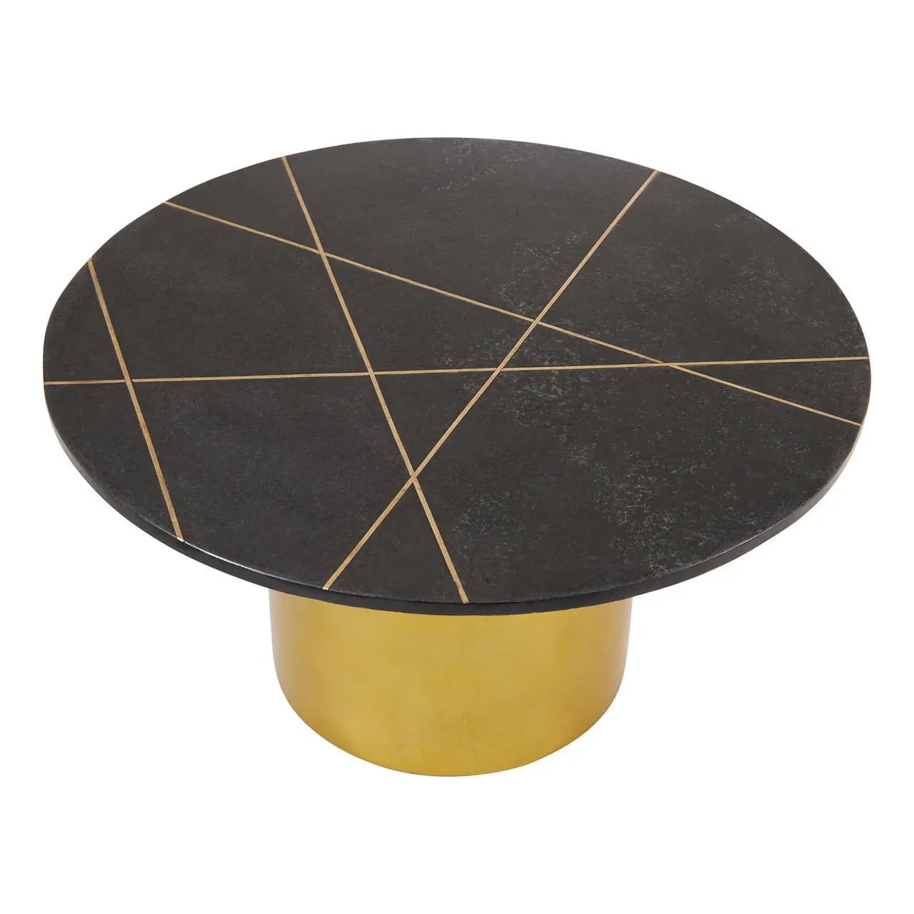 Rania Coffee Table with Black Marble Top Nicholas John Interiors NJ Living