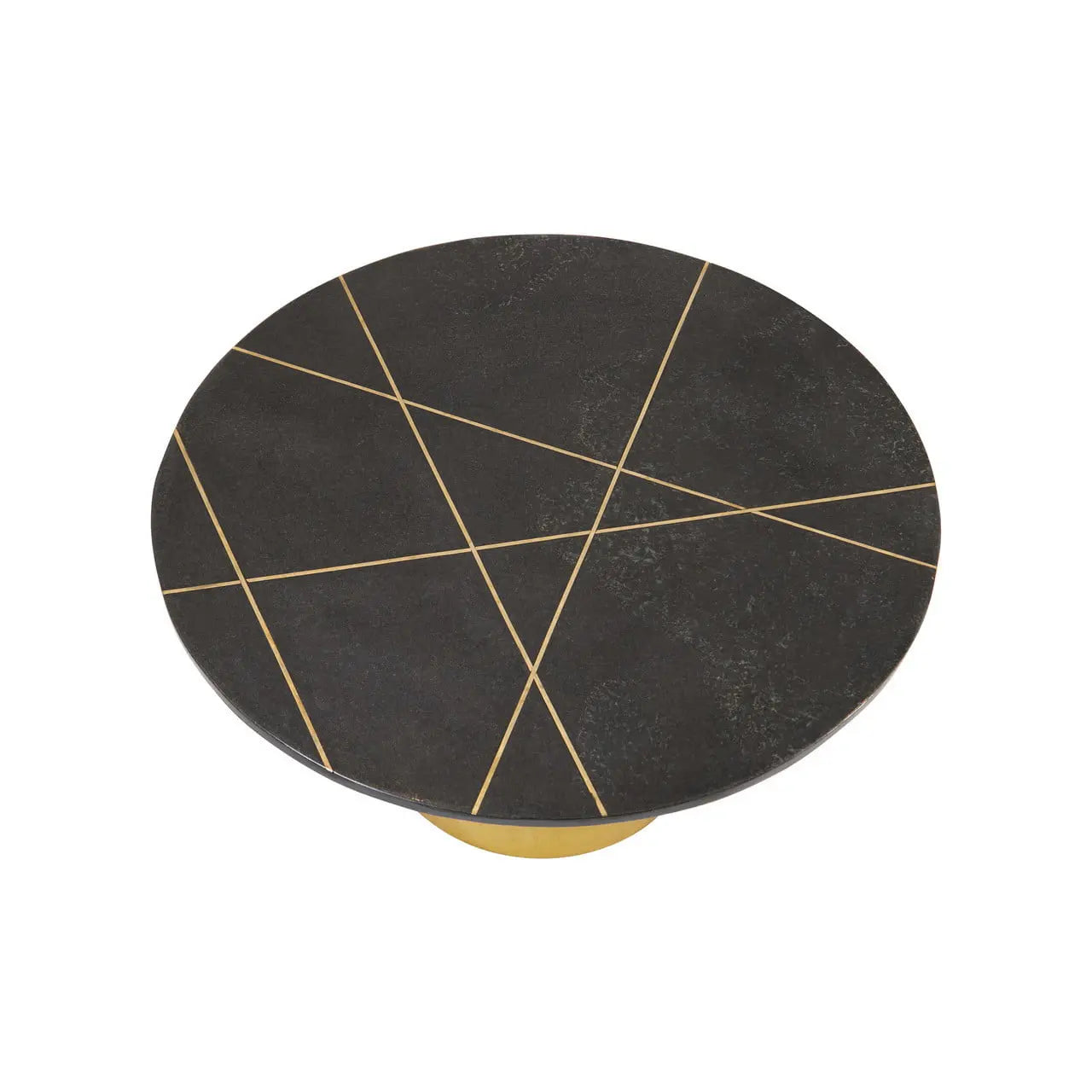 Rania Coffee Table with Black Marble Top Nicholas John Interiors NJ Living