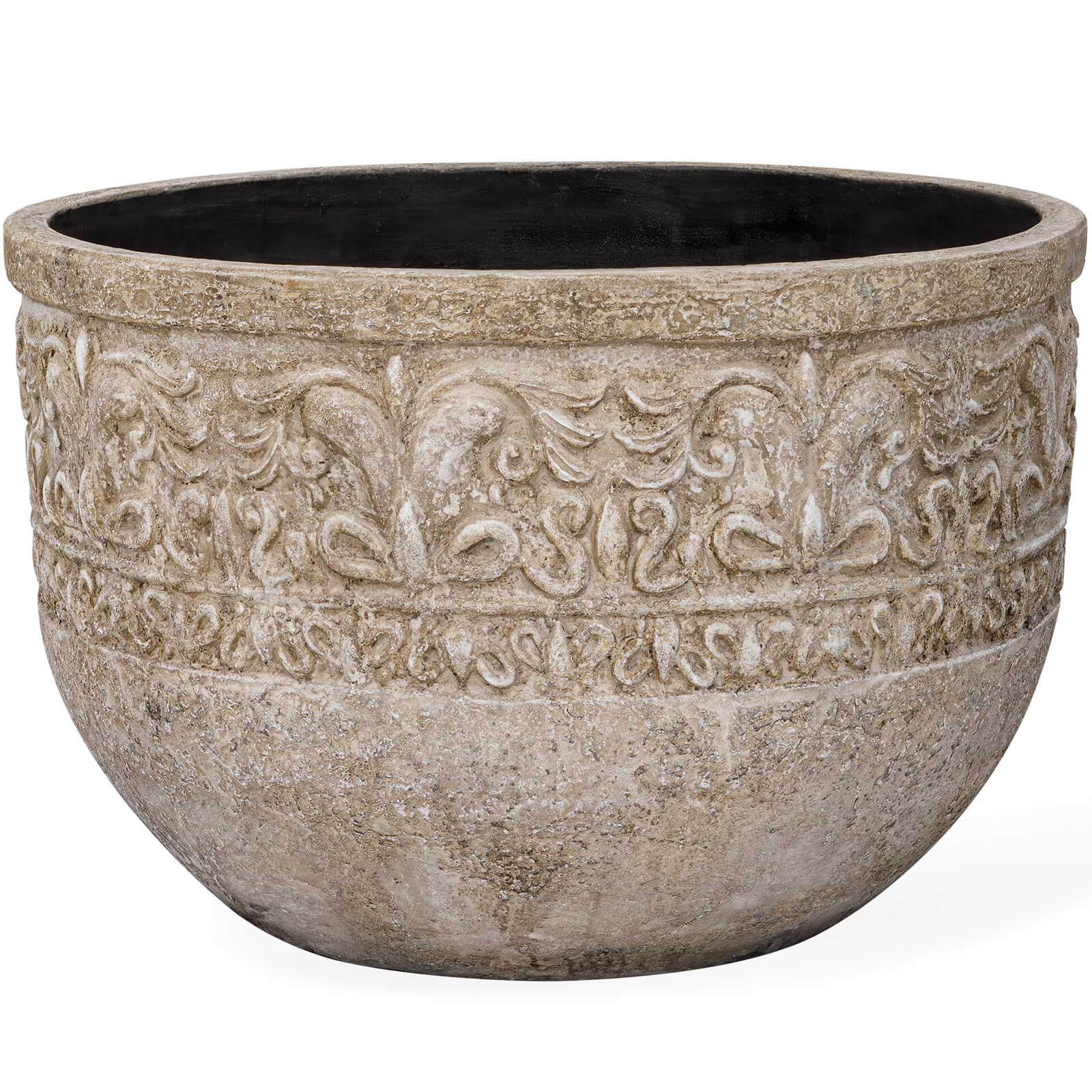 Regalia Indoor-Outdoor Stone Planter