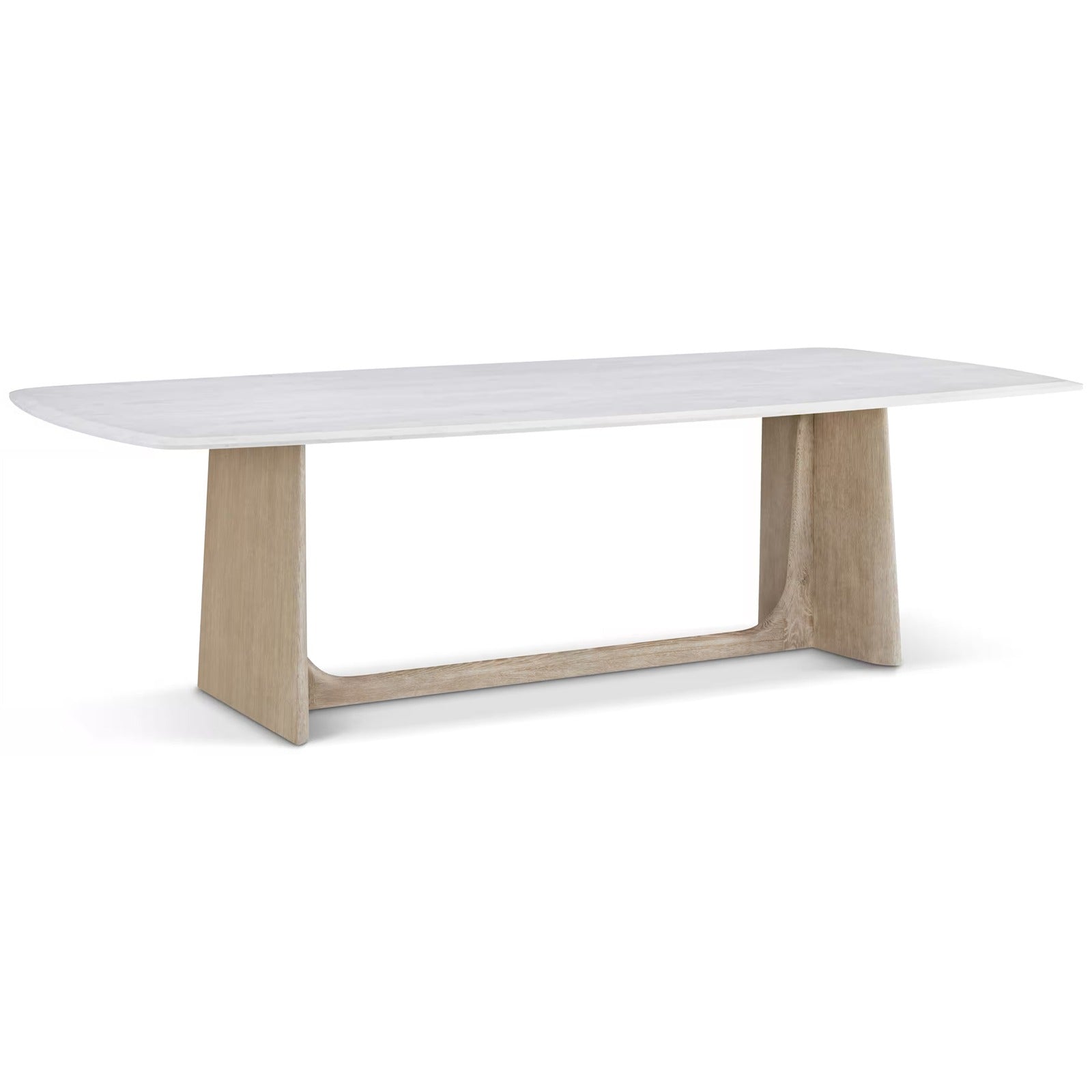 Theodore Alexander Wooden Dining Table Marble Top Large