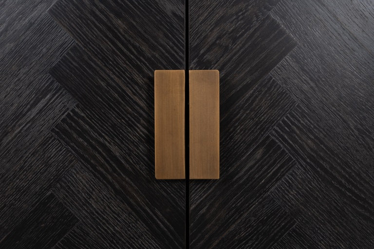 Richmond Interiors Blackbone Brass 4 Door Media Unit Nicholas John Interiors
