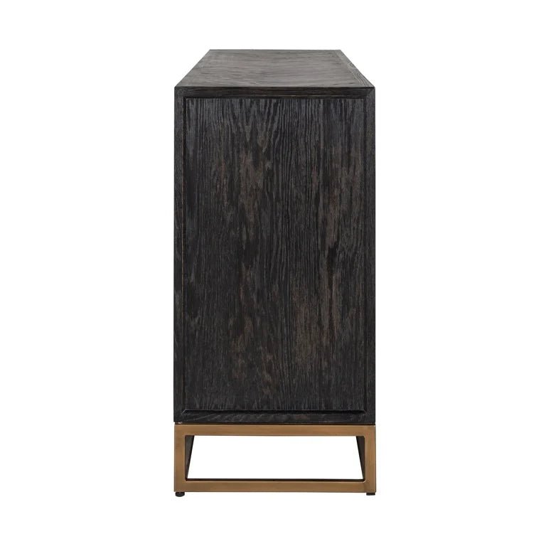 Richmond Interiors Blackbone Brass 4 Door Sideboard Nicholas John Interiors