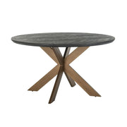 Richmond Interiors Blackbone Brass Round Dining Table Nicholas John Interiors