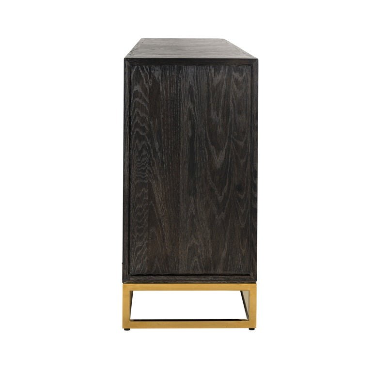 Richmond Interiors Blackbone Gold 4 Door Sideboard Nicholas John Interiors