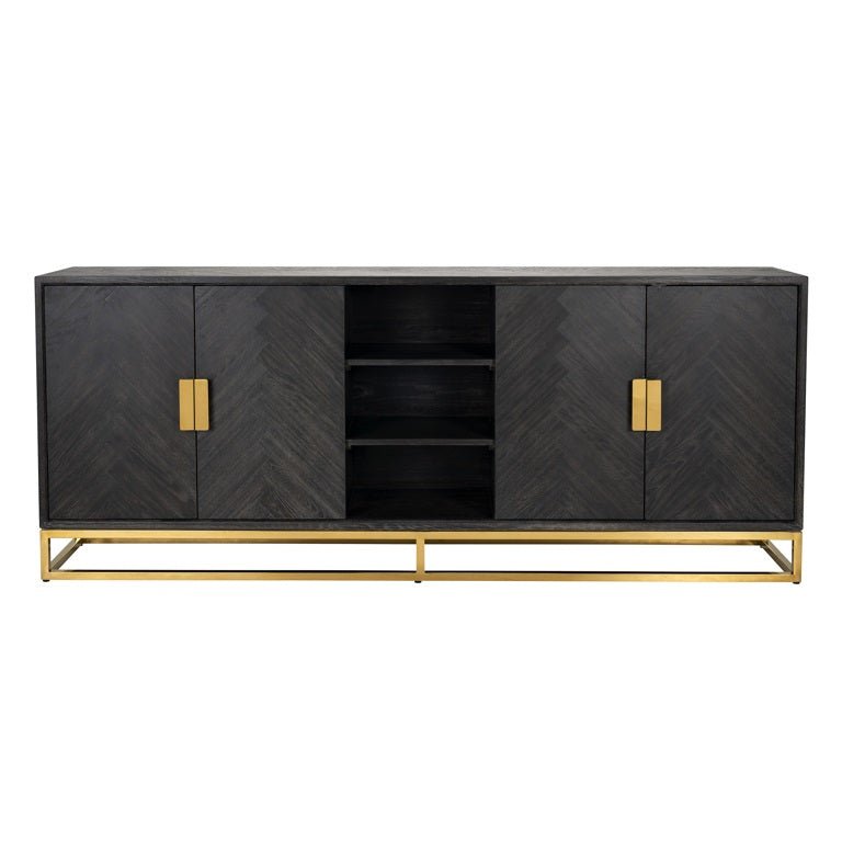 Richmond Interiors Blackbone Gold 4 Door Sideboard Nicholas John Interiors