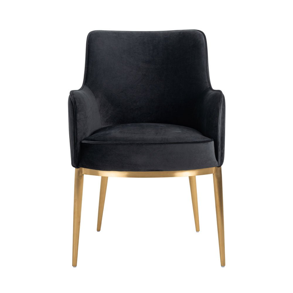Richmond Interiors Breeze Chair in Antracite Velvet Nicholas John Interiors Richmond Interiors