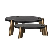 Richmond Interiors Brody Coffee Table Set of 2 in Charcoal Coffee Table