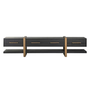 Richmond Interiors Cambon 3 Drawer Media Unit in Dark Coffee Media Unit