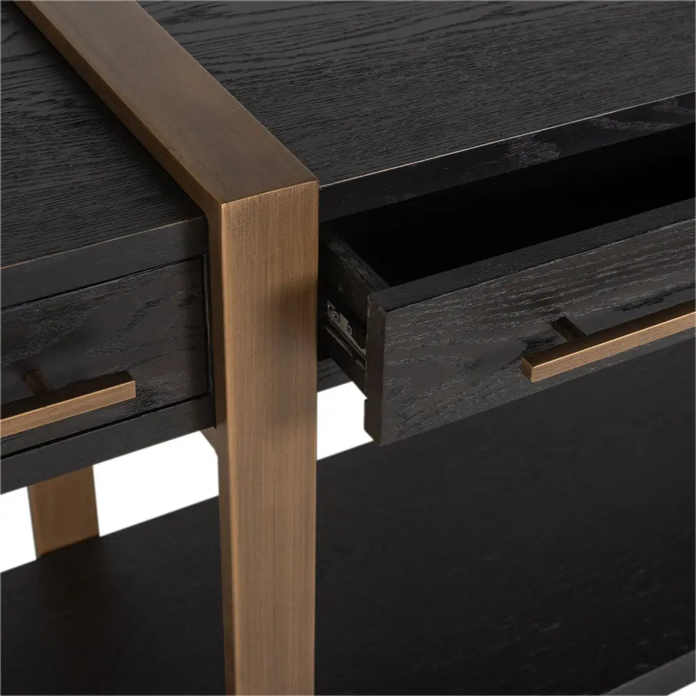 Richmond Interiors Cambon 3 Drawer Sideboard in Dark Coffee Sideboard