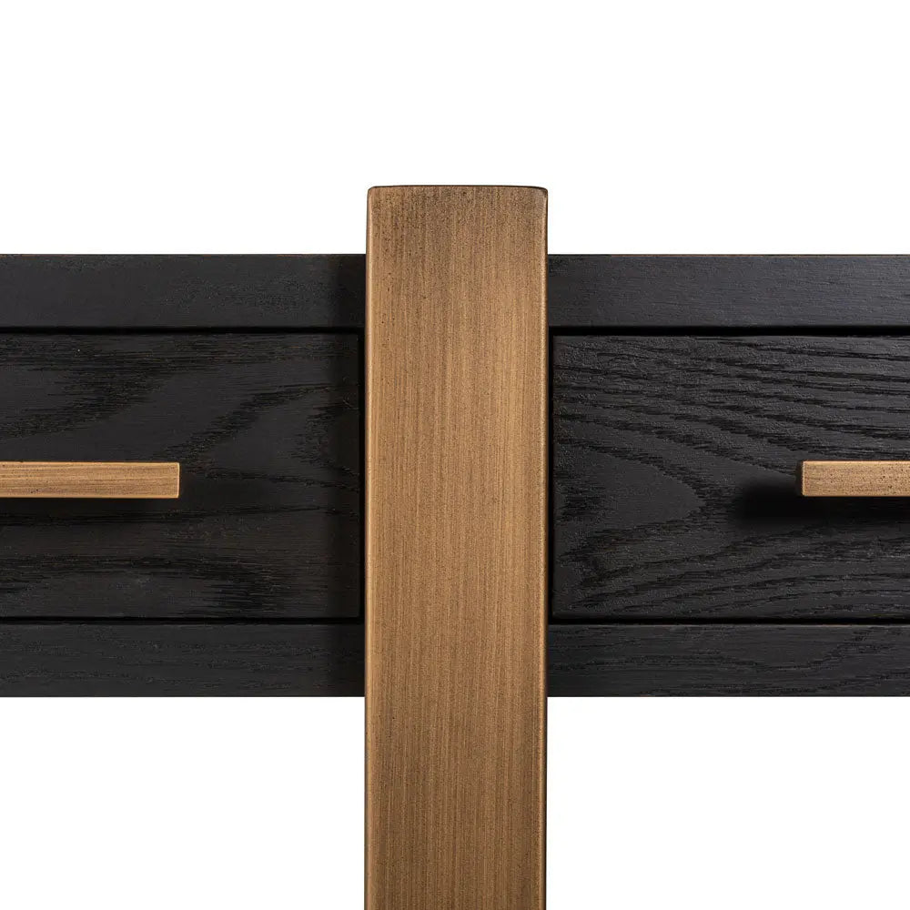 Richmond Interiors Cambon 3 Drawer Sideboard in Dark Coffee Sideboard