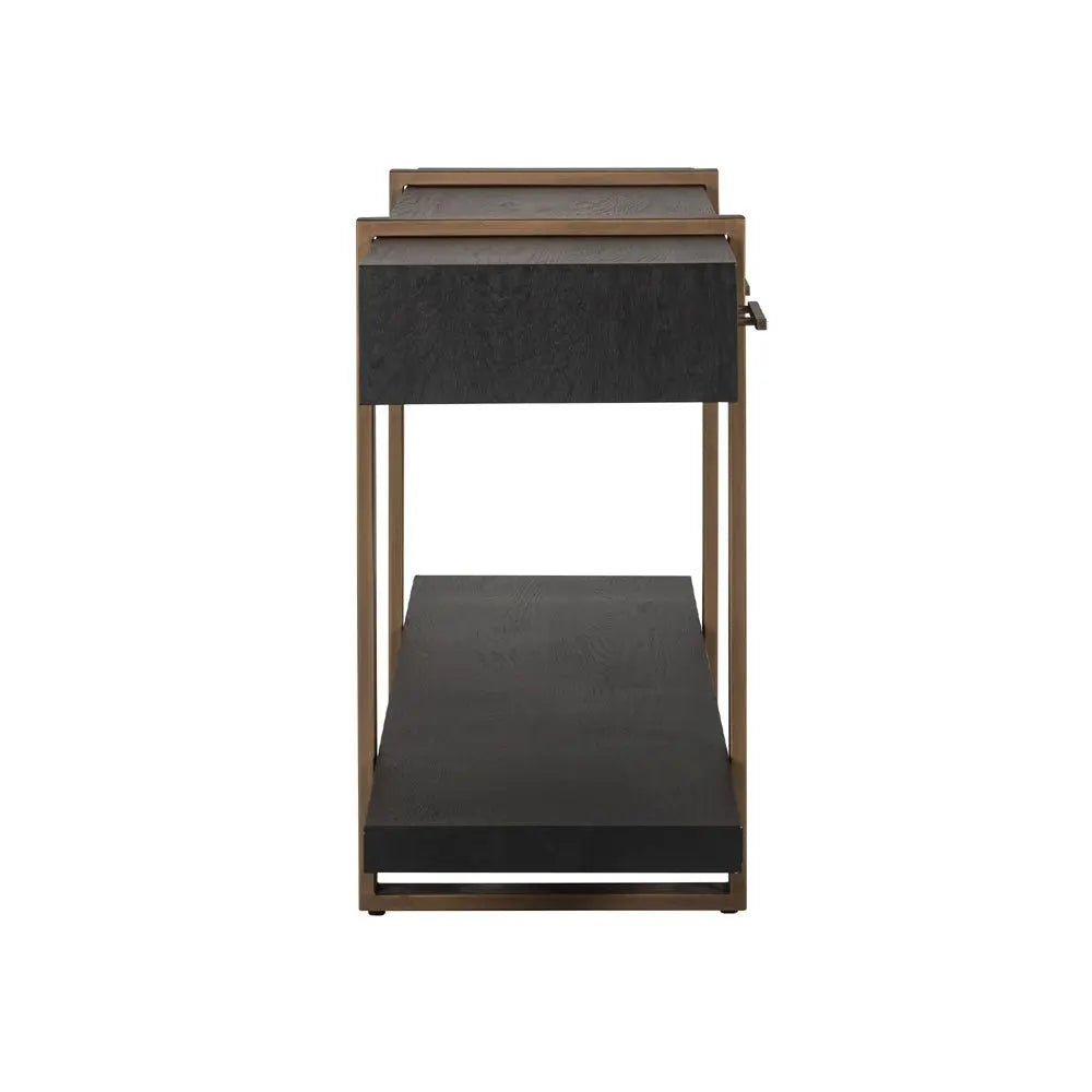 Richmond Interiors Cambon 3 Drawer Sideboard in Dark Coffee Sideboard
