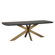 Richmond Interiors Cambon Danish Oval 280cm Dining Table in Dark Coffee