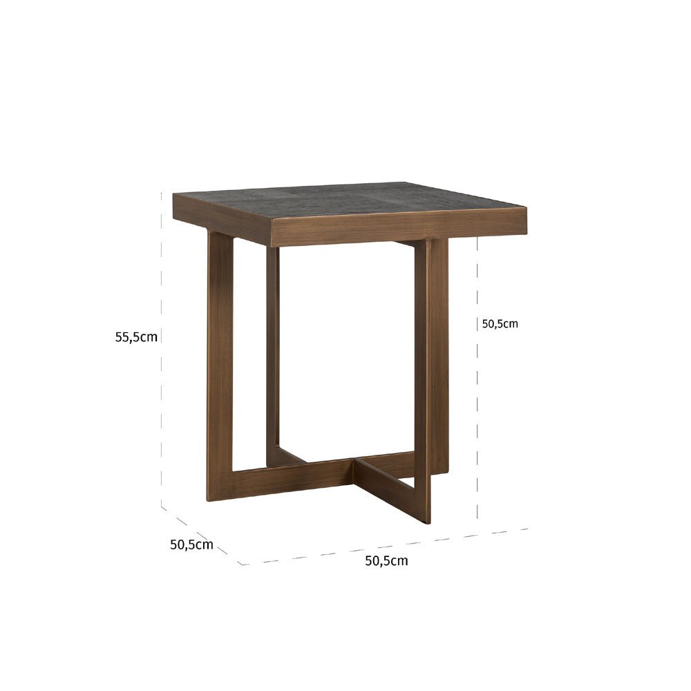 Richmond Interiors Cambon Side Table in Dark Coffee Nicholas John Interiors Richmond Interiors