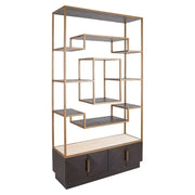 Richmond Interiors Claremont Display Cabinet in Brown Display Cabinet
