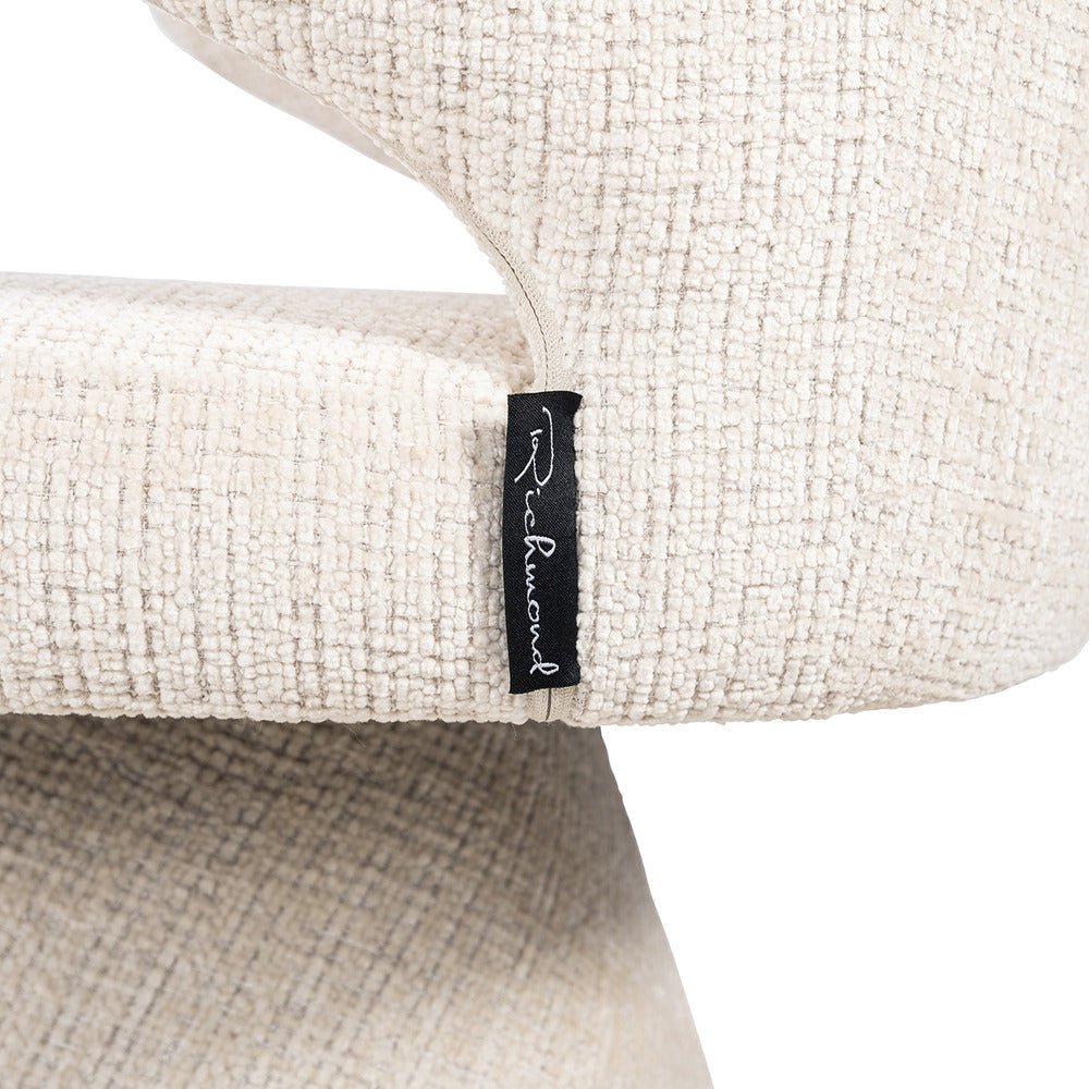 Richmond Interiors Gatsbi Chair in Beige Chenille Dining Chair