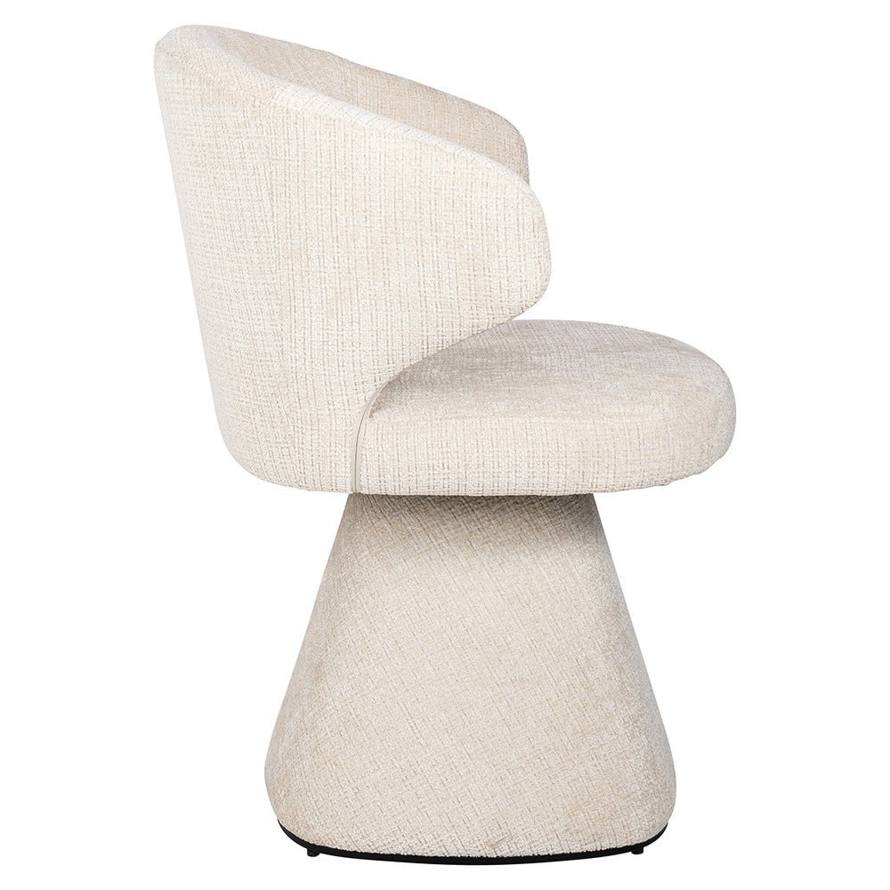 Richmond Interiors Gatsbi Chair in Beige Chenille Dining Chair