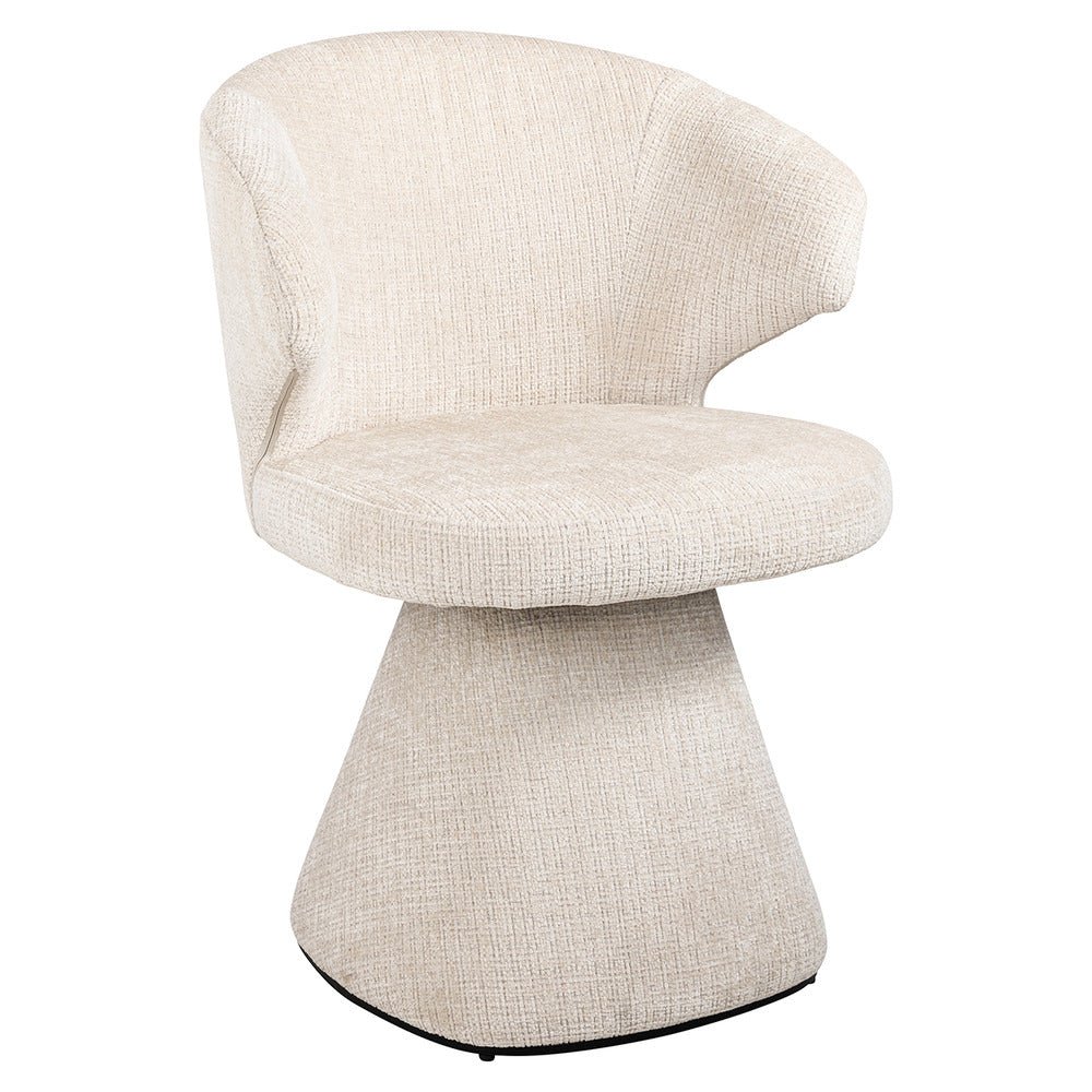 Richmond Interiors Gatsbi Chair in Beige Chenille Dining Chair