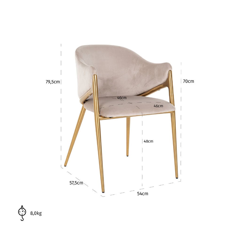 Richmond Interiors Gwen Chair in Khaki Velvet Nicholas John Interiors Richmond Interiors