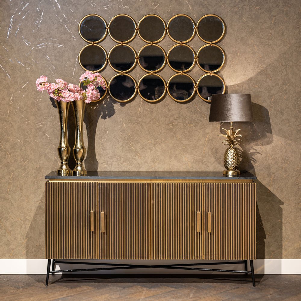 Richmond Interiors Ironville 4 Door Sideboard Nicholas John Interiors Richmond Interiors