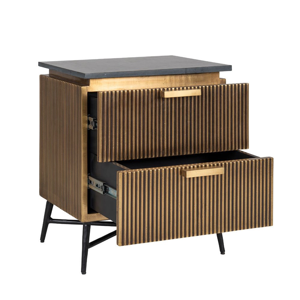 Richmond Interiors Ironville Bedside Cabinet Bedside Table